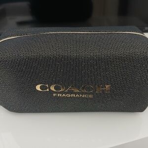 Coach Fragrance Black and Gold Pouch